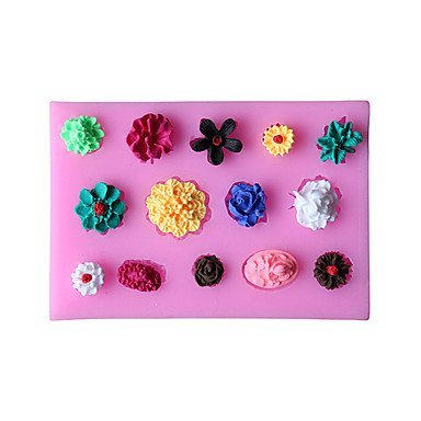 Y&XL&H DIY Flowers Type Candy Fondant Cake Molds For The Kitchen Baking Molds