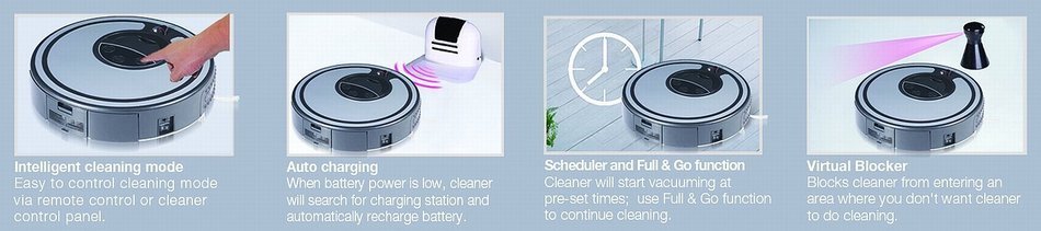Infinuvo Infinuvo Hovo 510 Robotic Vacuum Cleaner with Home Charging Station, Scheduler, Remote Control, UV Light... N16