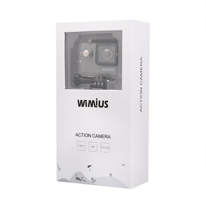 WiMiUS&reg; Waterproof Action Camera 16MP 2K WiFi Sports Camera Ambarella Built-in WiFi Helmet Cam HD Camcorder N11
