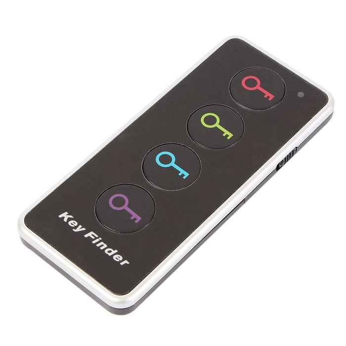 ETvalley Wireless Key Item Finder Locator with LED Flashlight and Remote Base 1 RF Transmitter 4 Receiver for... N3