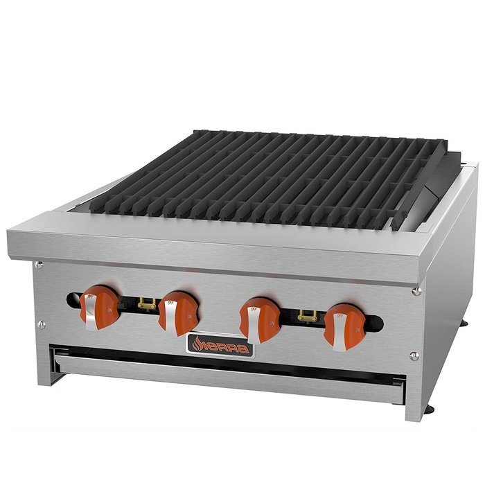 MVP Group SRRB-24 Gas Radiant Broiler, 24", Grey