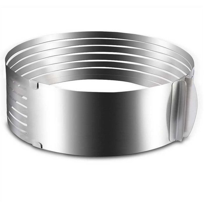 Jiaruo Adjustable Stainless Steel Mould Layer Cake Mold Slicer Kit N3