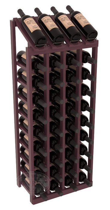 Wine Racks America Ponderosa Pine 4 Column 10 Row Display Top Kit. 13 Stains to Choose From! N9