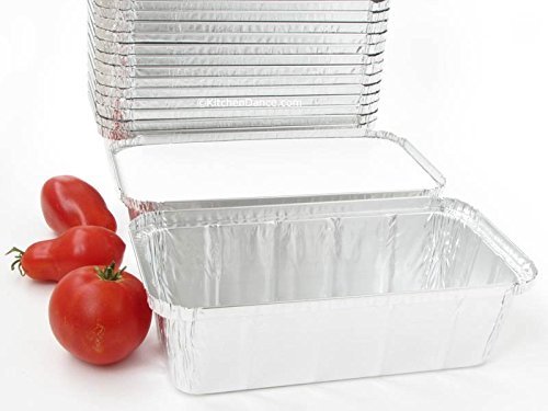 Disposable Aluminum Closeable Loaf Pans with Board Lids #212L- 33 oz. by D & W (A86) (50)