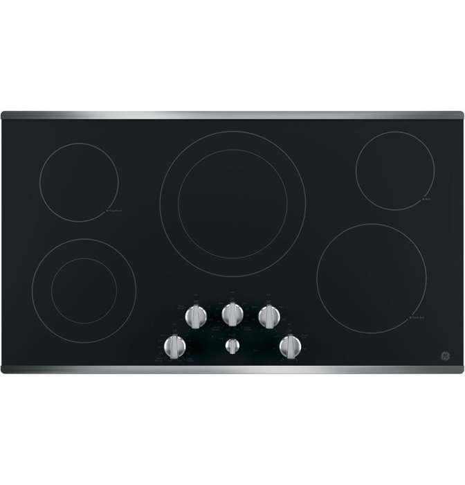 GE JP3536SJSS 36" Stainless Steel Electric Smoothtop Cooktop N3