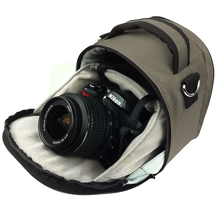 Laurel DSLR Camera Handbag for Panasonic Lumix DMC Series SLR Cameras, Grey N2