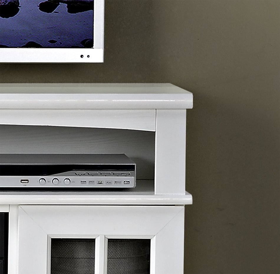 Homestar Zarate 44.5" Wide Media Fireplace in White