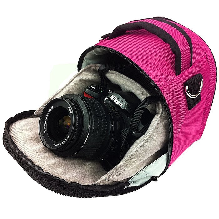 Laurel DSLR Camera Handbag for Panasonic Lumix DMC Series SLR Cameras, Grey N18