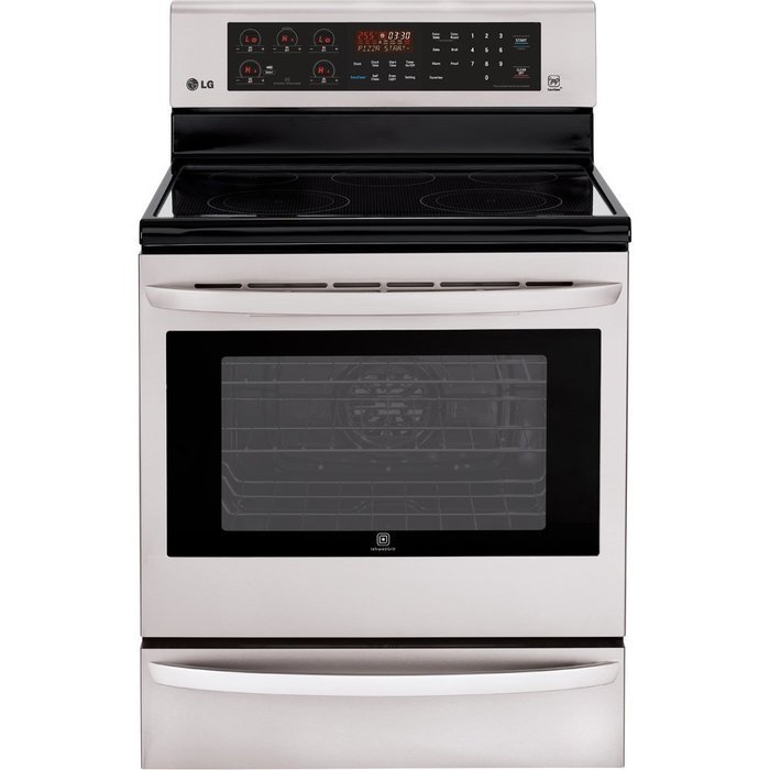 LG LRE3085ST 30" Stainless Steel Electric Smoothtop Range - Convection N3
