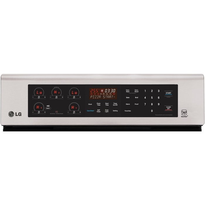 LG LRE3085ST 30" Stainless Steel Electric Smoothtop Range - Convection N4