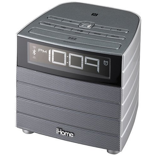 iHome NFC Bluetooth Wireless FM Clock Radio with USB Charging Port, Wake/Sleep to Multiple Sources, Aux Input,... N2