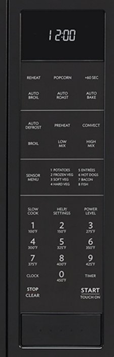Sharp SMC1585BB 1.5 cu. ft. Microwave Oven with Convection Cooking, in Black