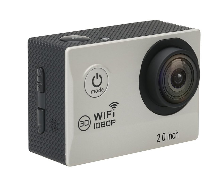 WiMiUS&reg; Action Camera, WiFi 1080P HD 12MP 2.0" Sports Camera Waterproof 170&deg; wide-angle Camcorder with 2 Batteries... N8
