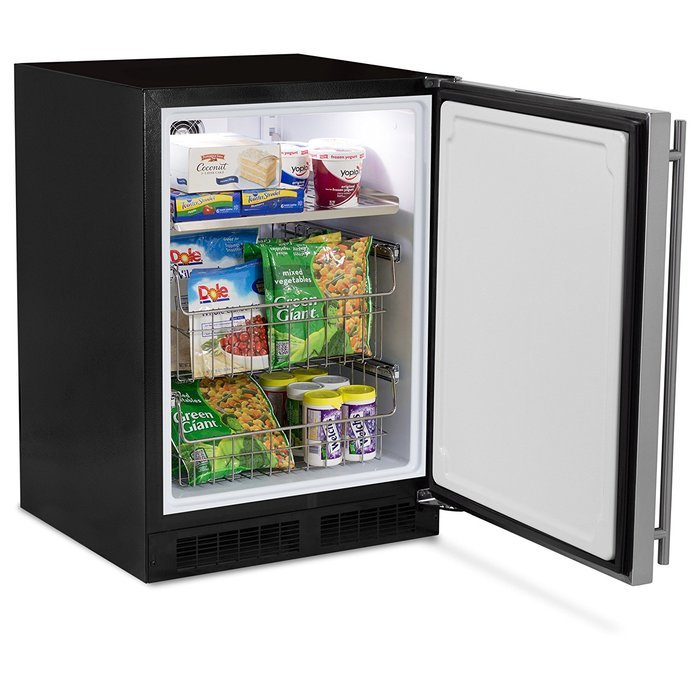 AGA Marvel ML24FAS1RS Under-Counter Freezer with Lock, Stainless Steel Right Hinged Door, 24-Inch N3