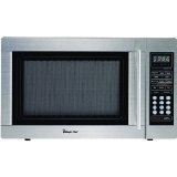 Stainless Steel, Countertop, 1100 Watts, 1.3-Cu Ft Digital Microwave,Black