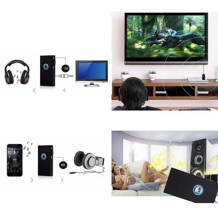 Archeer 2-in-1 3.5mm Bluetooth Audio Transmitter and Receiver Wireless Audio Adapter for Headphones, TV, Computer... N3