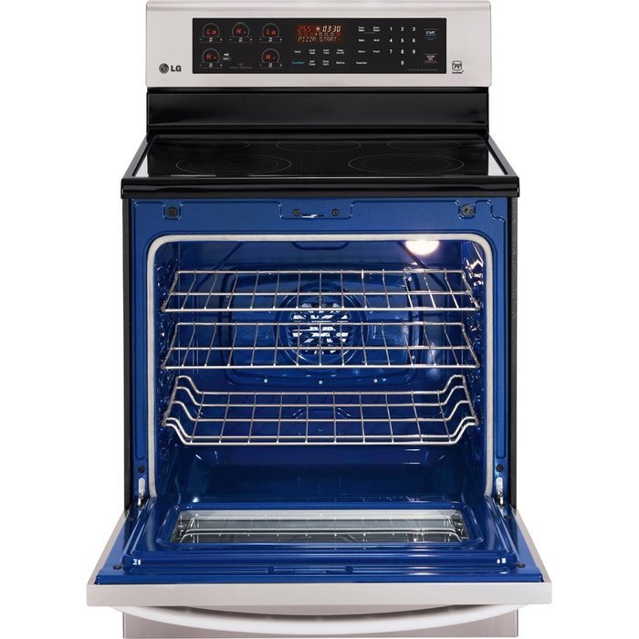 LG LRE3085ST 30" Stainless Steel Electric Smoothtop Range - Convection N5