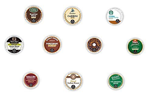 30 Count - Variety Decaf Coffee K-Cup For Keurig K Cup Brewers and 2.0 Brewers (10 brands, 3 k cups each)