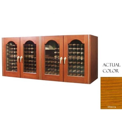 Vinotemp Vino-400credpro-ch 304 Bottle Provincial Series Four Door Wine Cellar Credenza - Glass Doors / Cherry...
