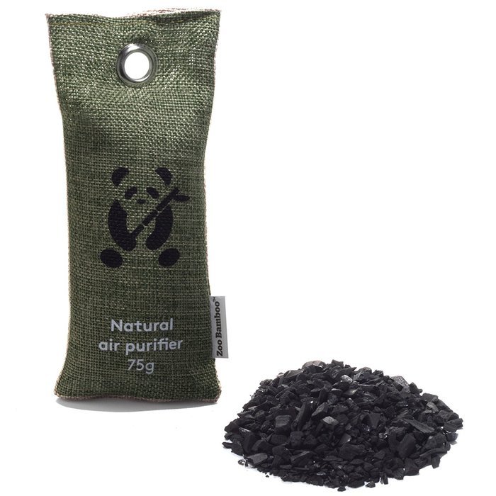 Bamboo Charcoal Air Purifiers by ZooBamboo - Fragrance Free Odor Eliminator Freshener and Dehumidifier for Smokers... N14