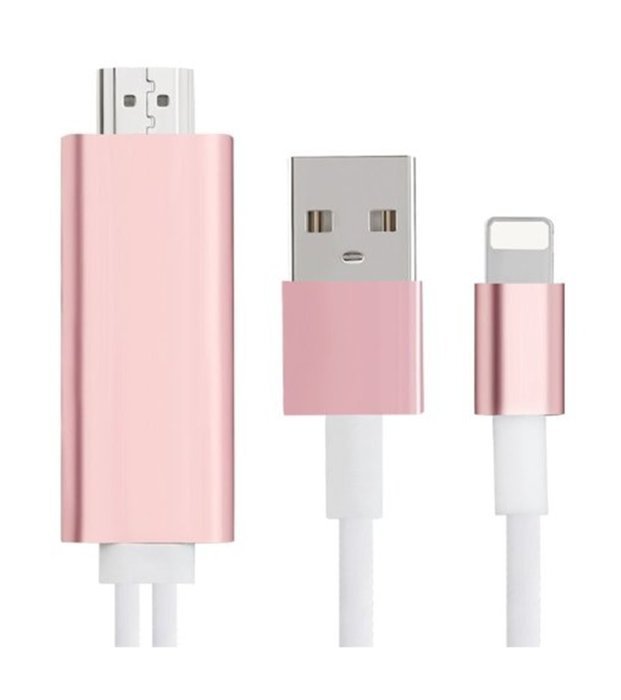 HDMI Cable For iphone to TV, 6.4Ft MHL To HDMI Cable 1080P HDTV Cable Adapter For iphone 7 iphone 7 plus iPhone... N5