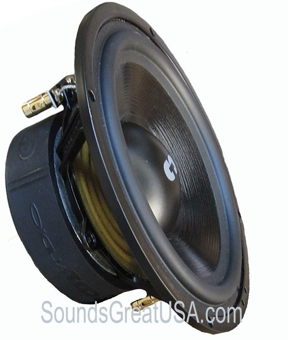 6.5" CDT Audio HD-6MDVC Dual 4 Ohm Audiophile Subwoofers can be wired for 2 Ohms N2