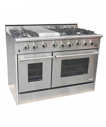 NXR DRGB4801 48" Natural Gas Range with 6 Burners in Stainless Steel