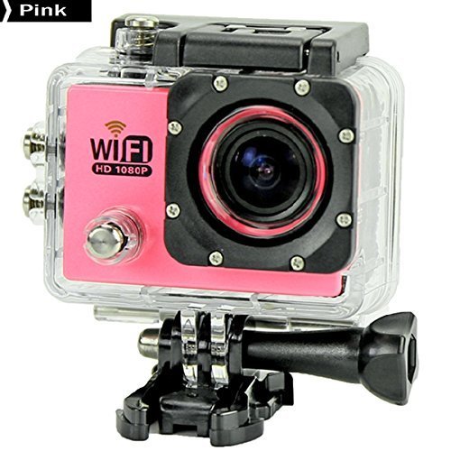 Generic SJ6000 WiFi H.264 12MP 1080P HD 30M Waterproof Outdoor Sport DV Camera (Pink) N2