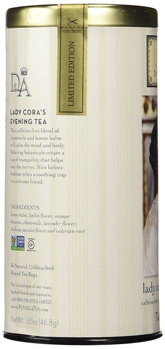 The Republic Of Tea Downton Abbey Christmas Black Tea, 36 Tea Bags, Premium Cinnamon Holiday Tea N5