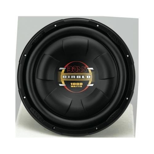 boss - d12f - boss d12f 12 1000w shallow mount diablo series car audio subwoofer sub