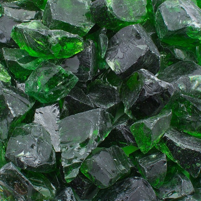 Dragon Glass 1/2" Medium Landscape Glass, 25 lb, Royal Blue N2