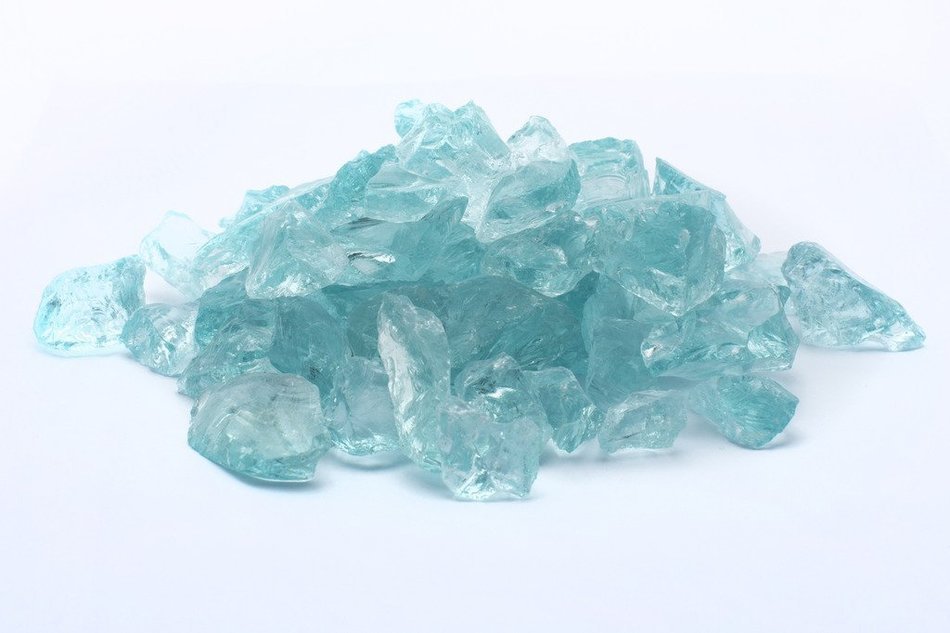 Dragon Glass 1/2" Medium Landscape Glass, 25 lb, Royal Blue N3