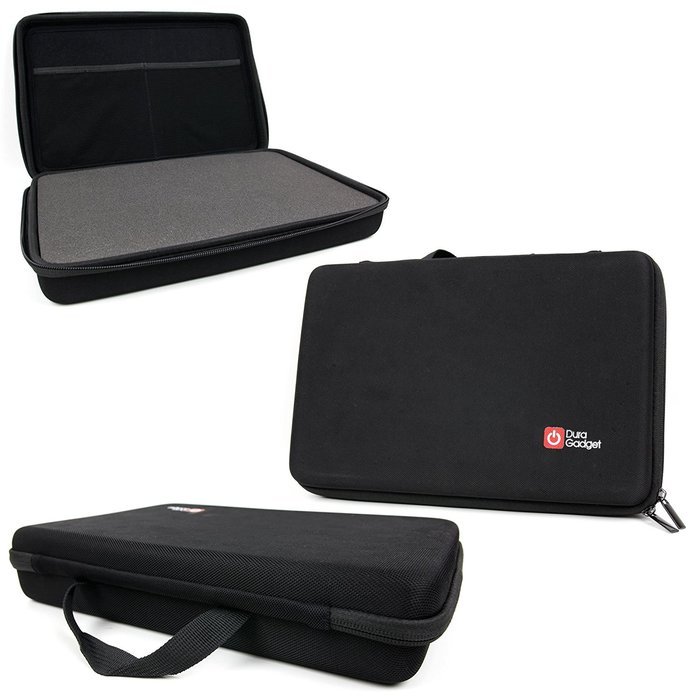 DURAGADGET HP Action Camera Case - Black Armoured EVA 'Shell' Storage Case with Fully-Customizable & Shock-Absorbing... N5