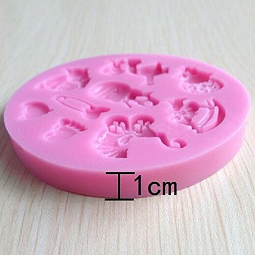 Genenic 3D Fondant Candy Baby Footprint Animal Mould Mold Cake Decorating N5