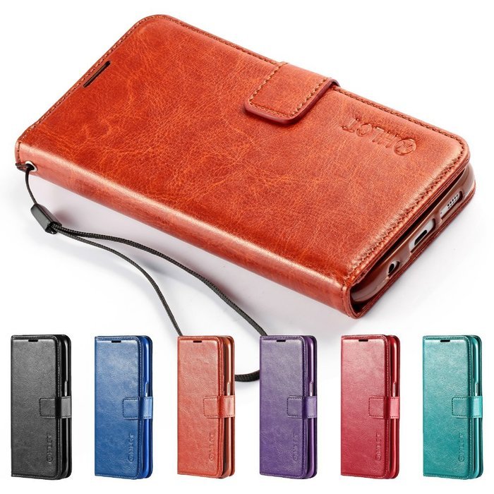 Galaxy S7 Edge Case, HLCT PU Leather Case, With Soft TPU Protective Bumper, Built-In Kickstand, Cash And Card... N19
