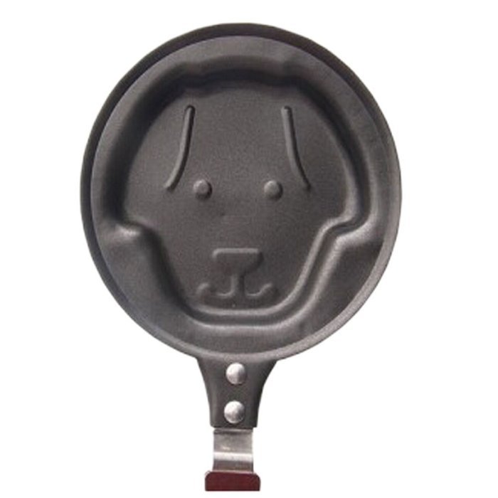 Lovely Puppy Utility Nonstick Cast Iron Skillet Mini Poached Egg Pan(4.7*5.5'')