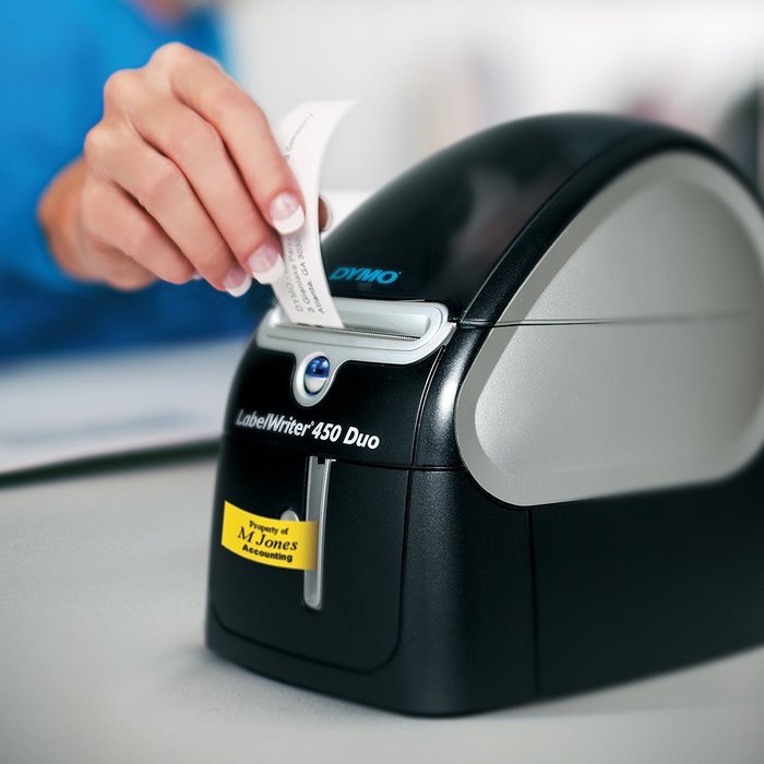 DYMO LabelWriter 450 Twin Turbo Label Maker with Bonus LW White Address Labels, 1-1/8-In. x 3-3-1/2-In., Roll... N11