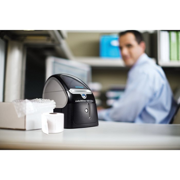 DYMO LabelWriter 450 Twin Turbo Label Maker with Bonus LW White Address Labels, 1-1/8-In. x 3-3-1/2-In., Roll... N13