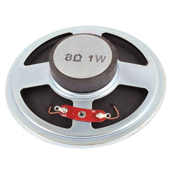 uxcell 8 Ohm 1W 77mm OD Metal Shell Toys Interphone Internal Magnet Speaker N2