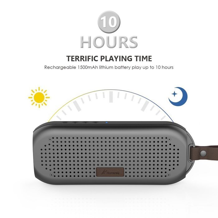 Honstek&nbsp;K5 Portable Wireless 4.0 Bluetooth Speaker, Compact Lightweight Waterproof Outdoor Speaker with Dual Driver... N11