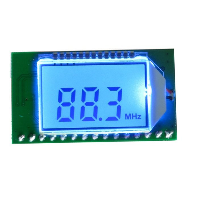 MEXUD-Wireless audio receiver module with 87-108MHZ PLL LCD Digital FM Radio Receiver Module Key Chain for Wireless... N7
