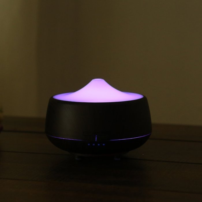 First 250ml Aroma Essential Oil Diffuser Wood Grain Ultrasonic Cool Mist Humidifier with 7 Color Changing LED... N2