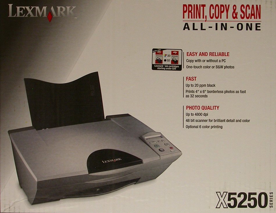Lexmark X5250 All-In-One Multifunction Color InkJet Printer Copier Scanner