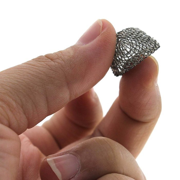 Huayang New 1pcs Silver Tobacco Smoking Pipe Metal Screen Percolator Leach Net Filter 15mm