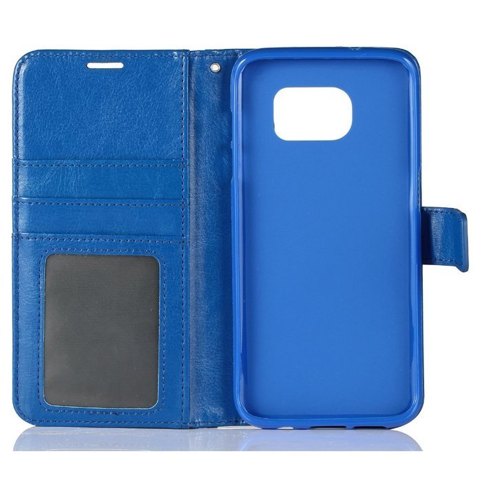 Galaxy S7 Edge Case, HLCT PU Leather Case, With Soft TPU Protective Bumper, Built-In Kickstand, Cash And Card... N28