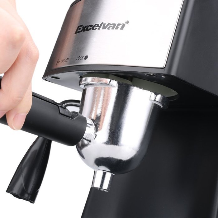 Excelvan CM6812 800W Mini Stainless Steel Coffeemaker Espresso Machine Steam Espresso Cappuccino Maker(4 Cup,3.5... N7