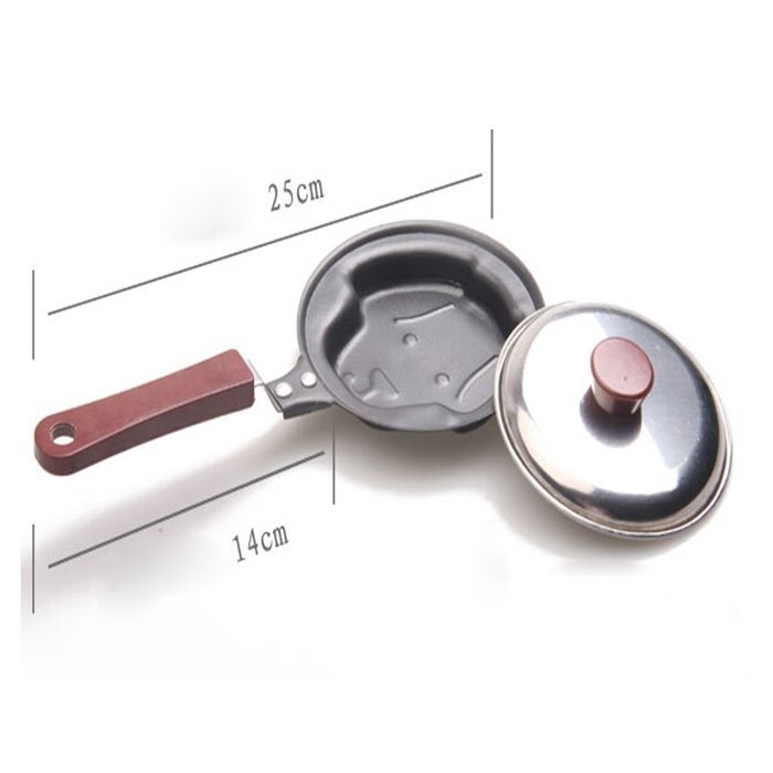 Lovely Puppy Utility Nonstick Cast Iron Skillet Mini Poached Egg Pan(4.7*5.5'') N2