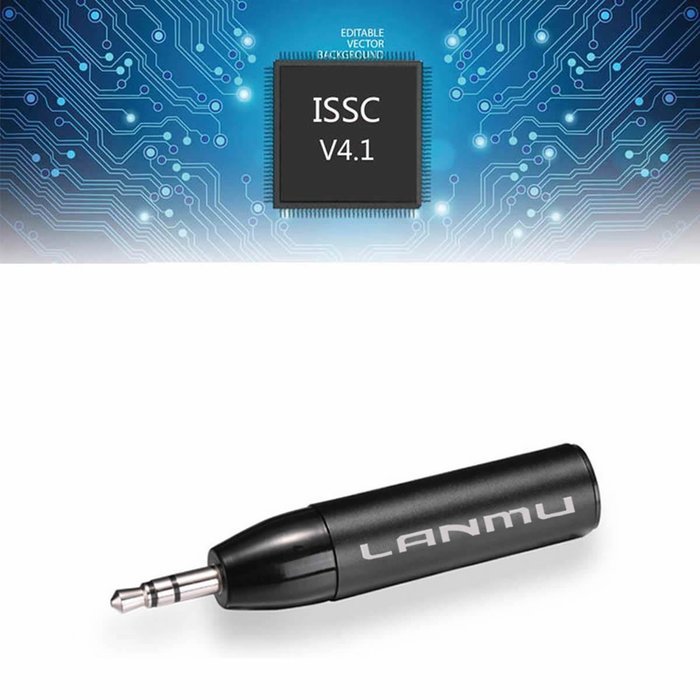 LANMU Black Audio Aux 3.5mm Mini Bullet Bluetooth ,Bluetooth Receiver,Bluetooth Adapter,Hands-Free Car Kits,Bluetooth... N4