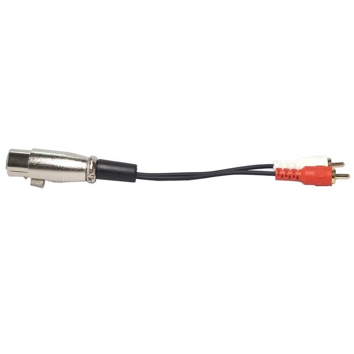 Yeworth 0.15m 6inch XLR Y Splitter Patch Cable, 1 XLR Male to 2 RCA Male Stereo Plug Adapter Cable N13