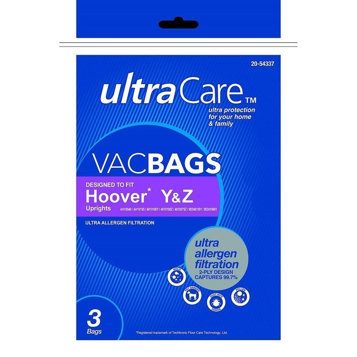 UltraCare Vac Bags Hoover Upright Ultra Allergen Y & Z (6)